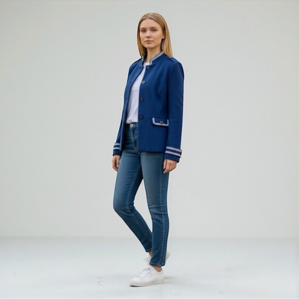 Boden Royal Blue Women's Fitzrovia Military Inspired Blazer